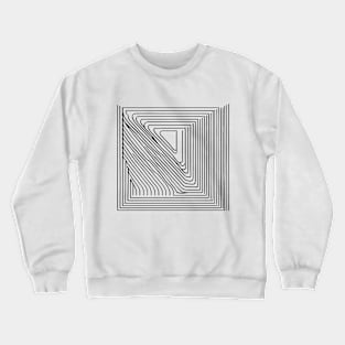 Not Perfect Visuals | Minimalist | NOptical Illusion | Triangle somewhere 1 Crewneck Sweatshirt